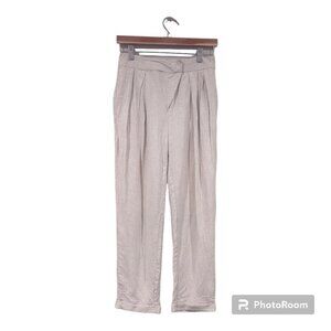 Emery Rose Linen Cuffed Pant Size Small